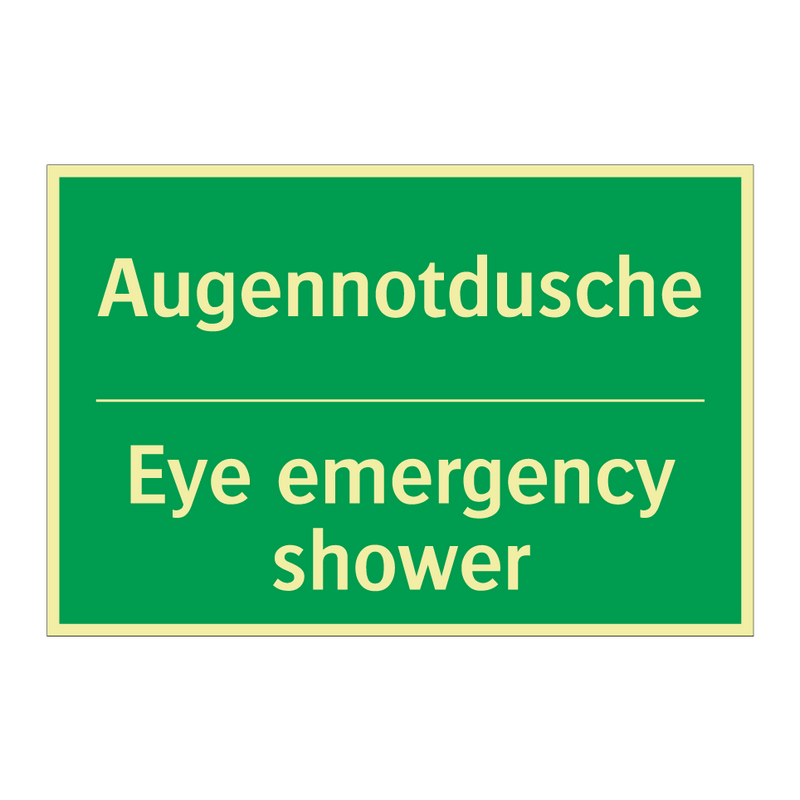 Augennotdusche - Eye emergency shower