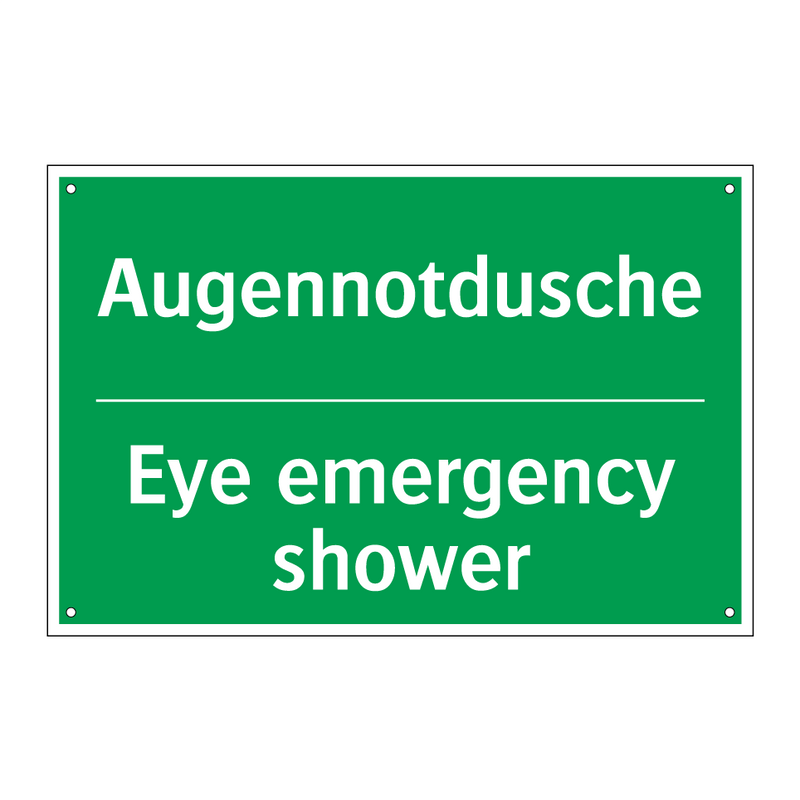 Augennotdusche - Eye emergency shower