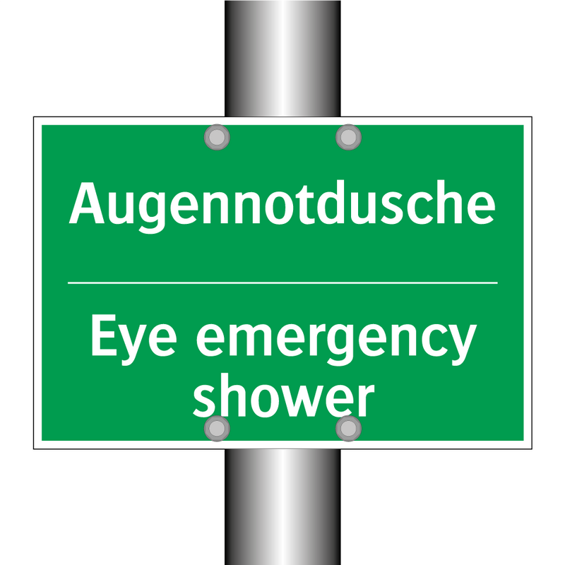 Augennotdusche - Eye emergency shower