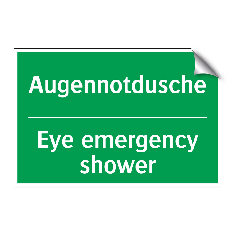 Augennotdusche - Eye emergency shower