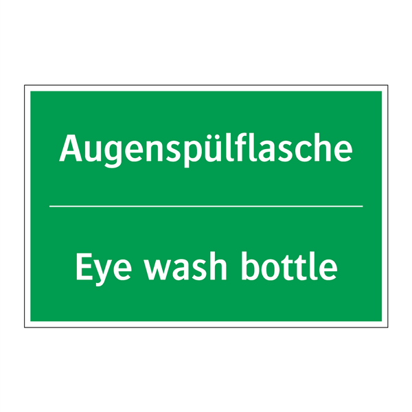 Augenspülflasche - Eye wash bottle