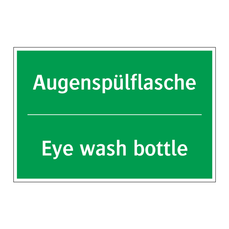 Augenspülflasche - Eye wash bottle