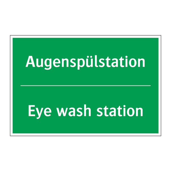 Augenspülstation - Eye wash station