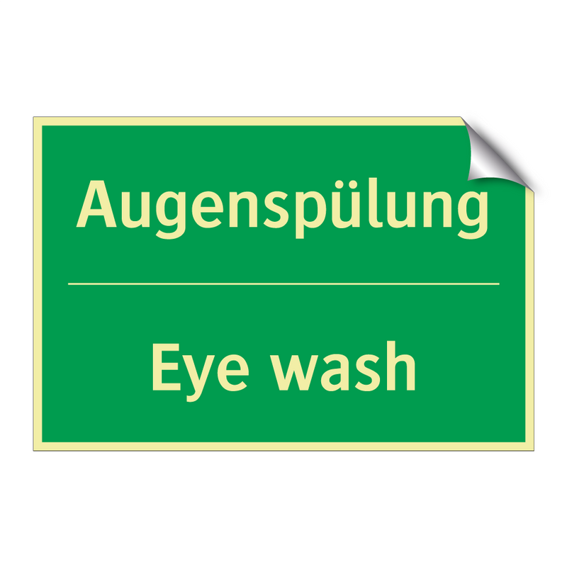 Augenspülung - Eye wash