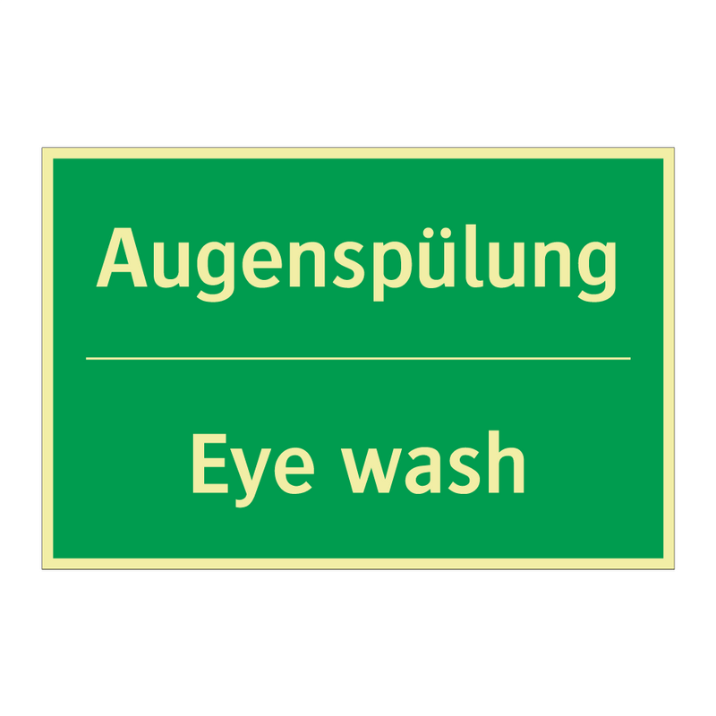 Augenspülung - Eye wash