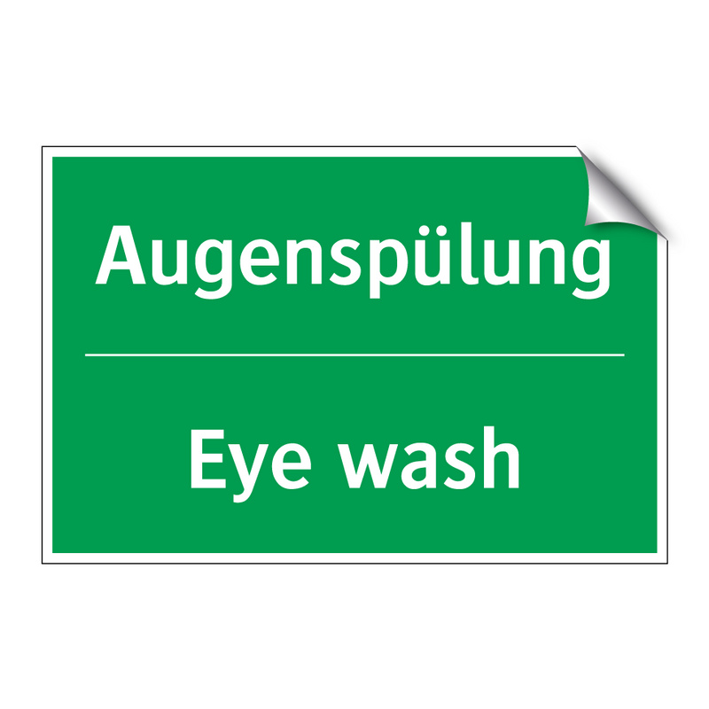 Augenspülung - Eye wash