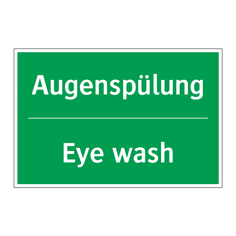 Augenspülung - Eye wash