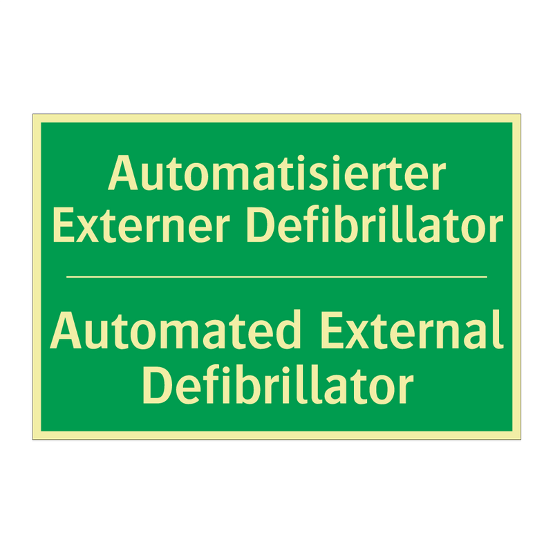 Automatisierter Externer Defibrillator /.../ - Automated External Defibrillator /.../