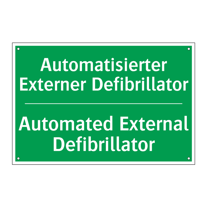 Automatisierter Externer Defibrillator /.../ - Automated External Defibrillator /.../