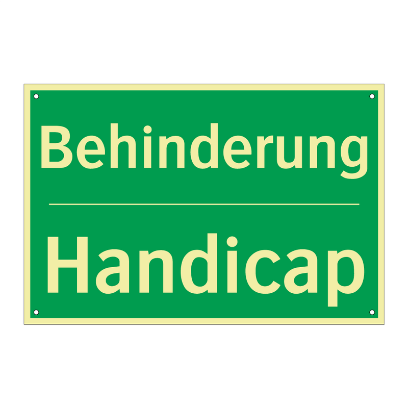 Behinderung - Handicap