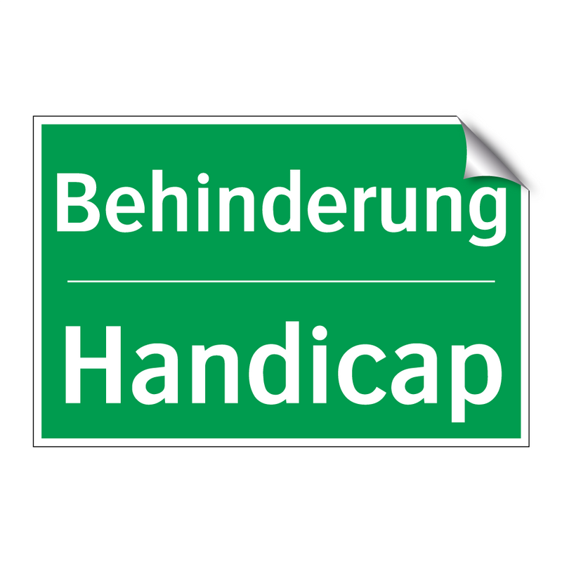 Behinderung - Handicap