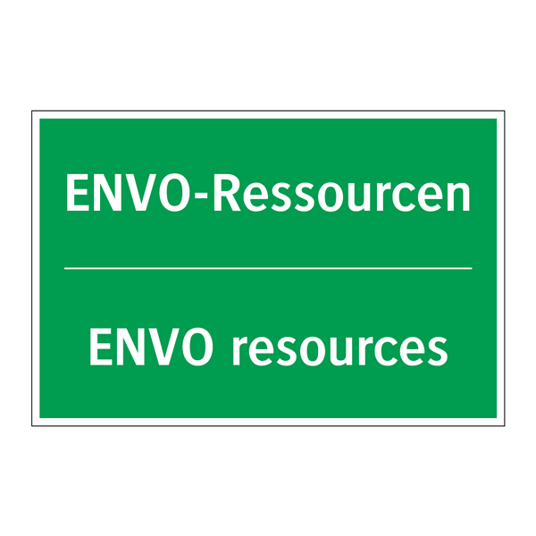 ENVO-Ressourcen - ENVO resources