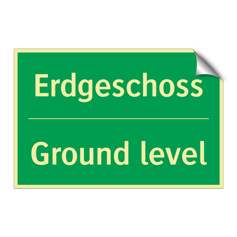 Erdgeschoss - Ground level