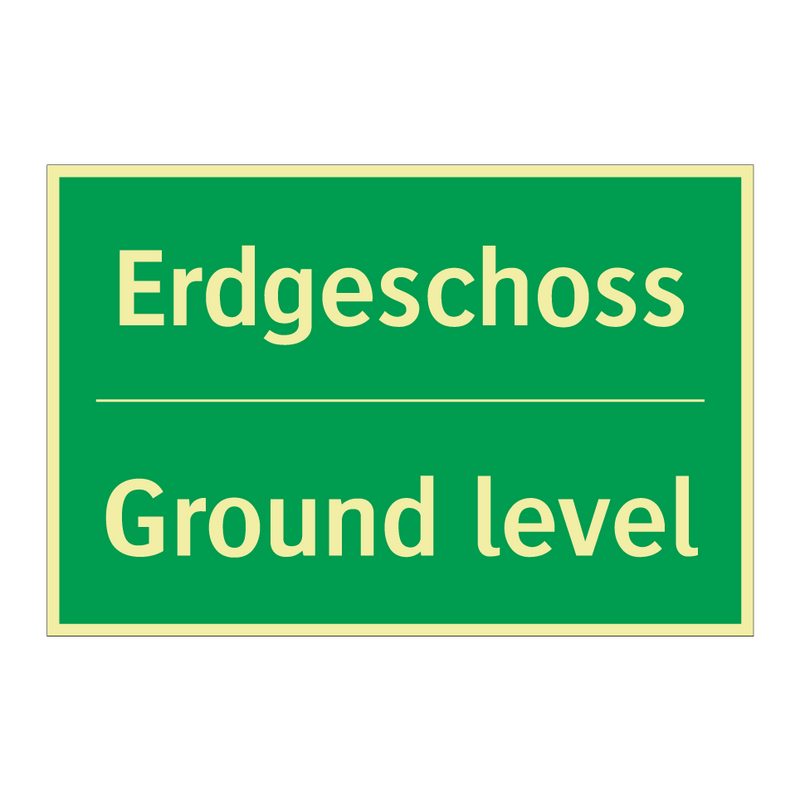 Erdgeschoss - Ground level