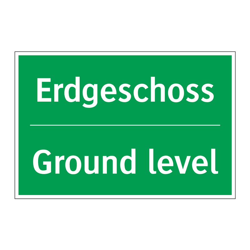 Erdgeschoss - Ground level