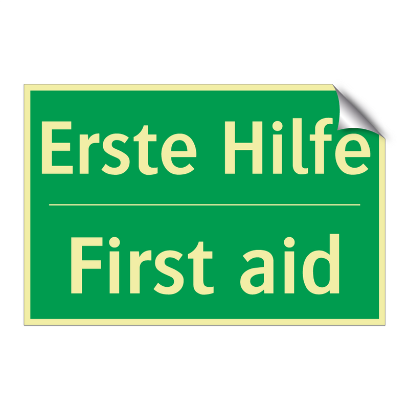 Erste Hilfe - First aid