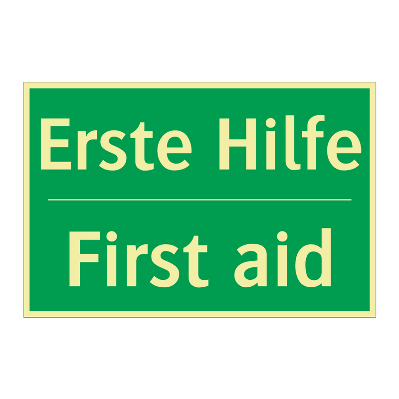 Erste Hilfe - First aid