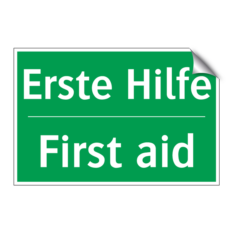 Erste Hilfe - First aid