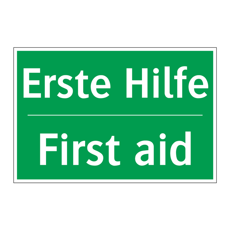 Erste Hilfe - First aid