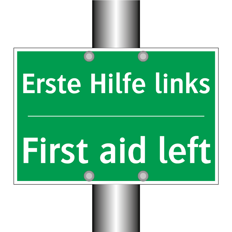 Erste Hilfe links - First aid left