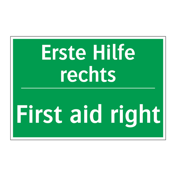 Erste Hilfe rechts - First aid right