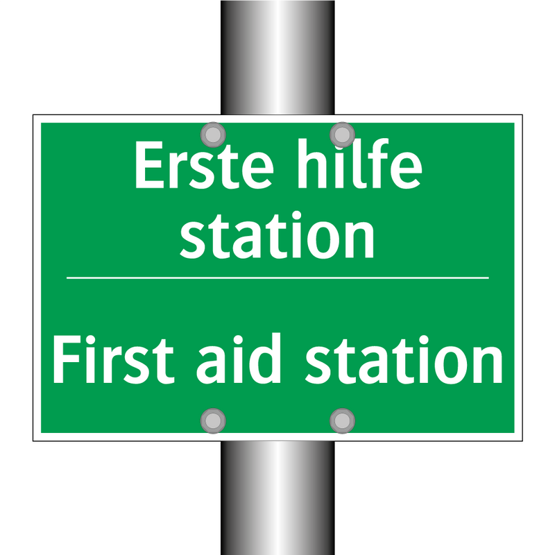 Erste hilfe station - First aid station