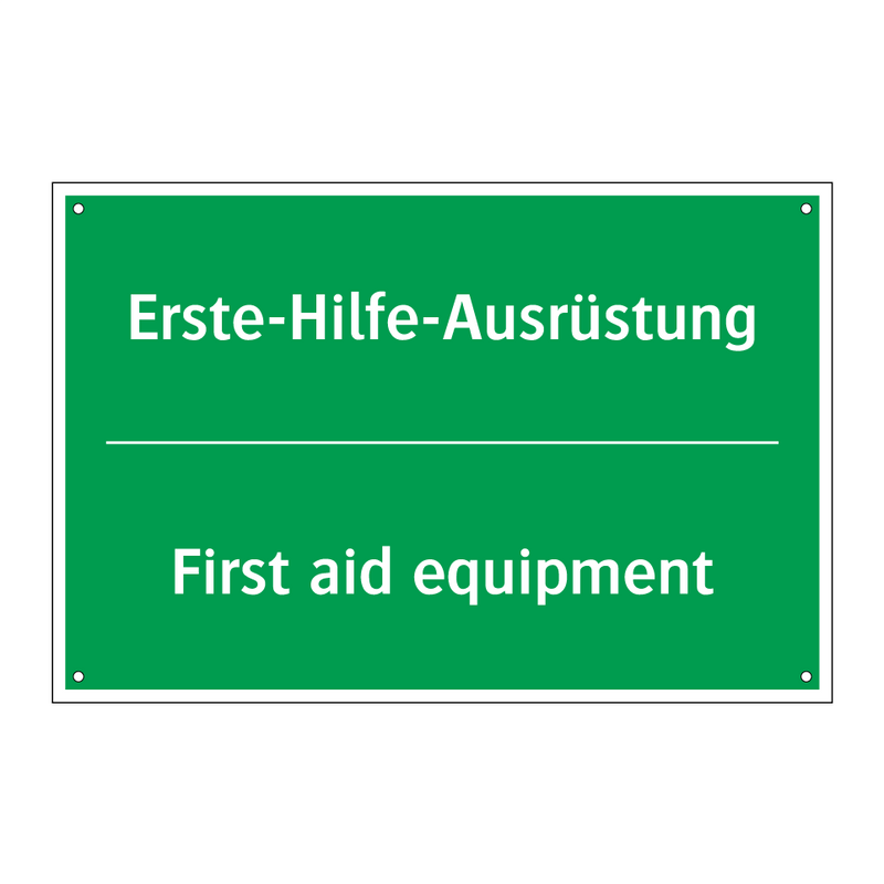 Erste-Hilfe-Ausrüstung - First aid equipment