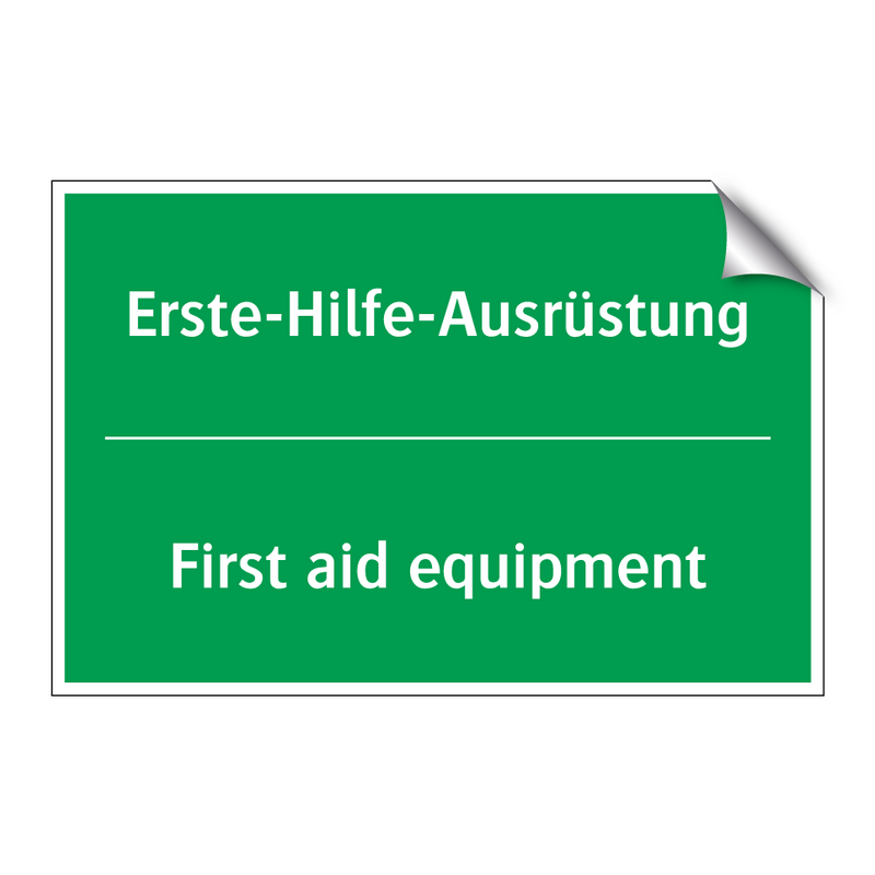 Erste-Hilfe-Ausrüstung - First aid equipment