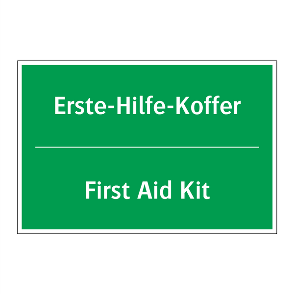 Erste-Hilfe-Koffer - First Aid Kit