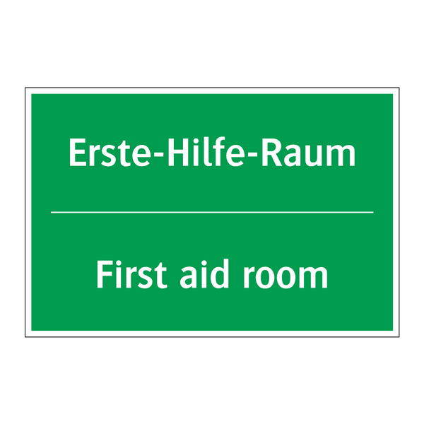 Erste-Hilfe-Raum - First aid room