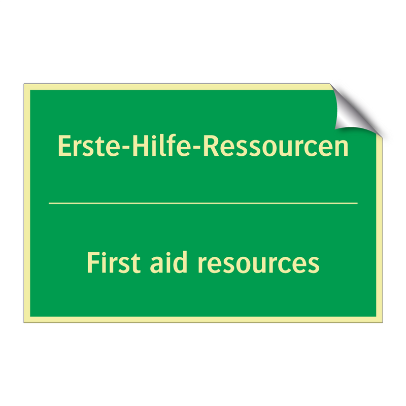 Erste-Hilfe-Ressourcen - First aid resources