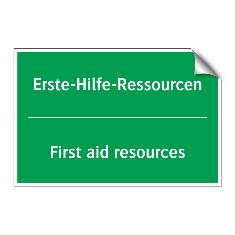 Erste-Hilfe-Ressourcen - First aid resources