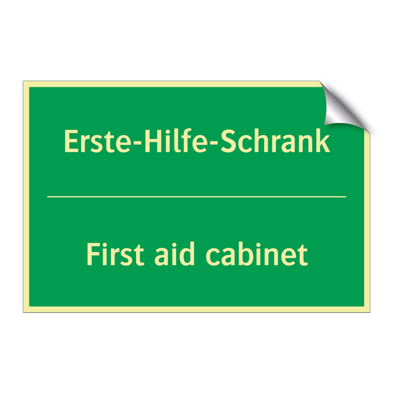 Erste-Hilfe-Schrank - First aid cabinet