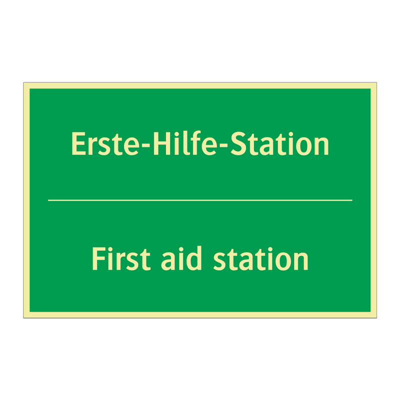 Erste-Hilfe-Station - First aid station