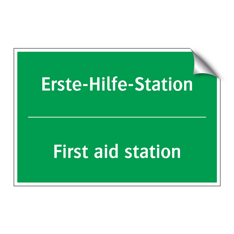 Erste-Hilfe-Station - First aid station