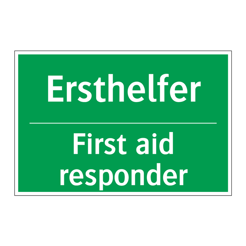 Ersthelfer - First aid responder