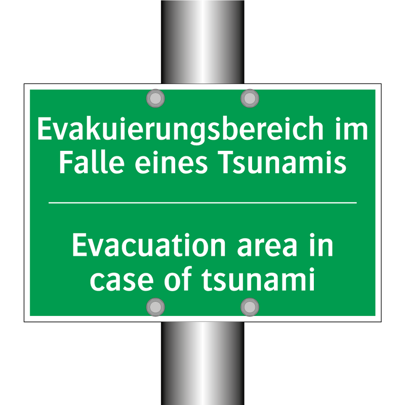 Evakuierungsbereich im Falle eines /.../ - Evacuation area in case of tsunami /.../