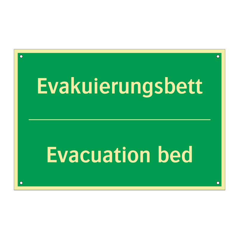 Evakuierungsbett - Evacuation bed