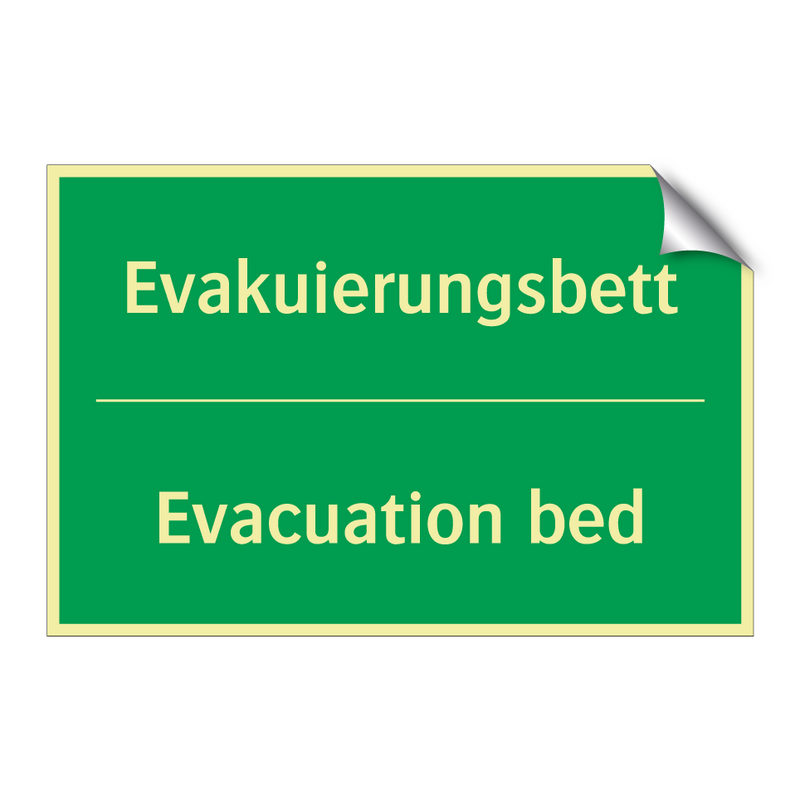 Evakuierungsbett - Evacuation bed