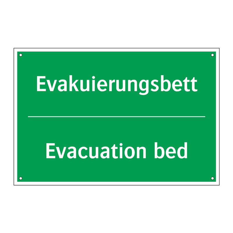 Evakuierungsbett - Evacuation bed