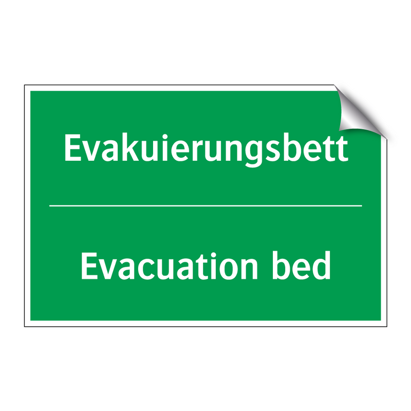 Evakuierungsbett - Evacuation bed