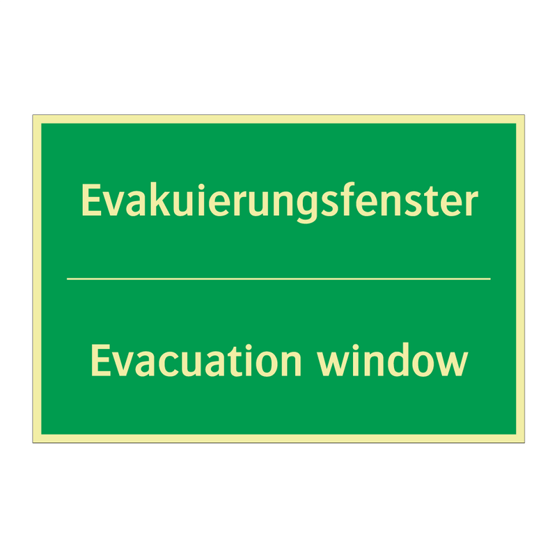 Evakuierungsfenster - Evacuation window