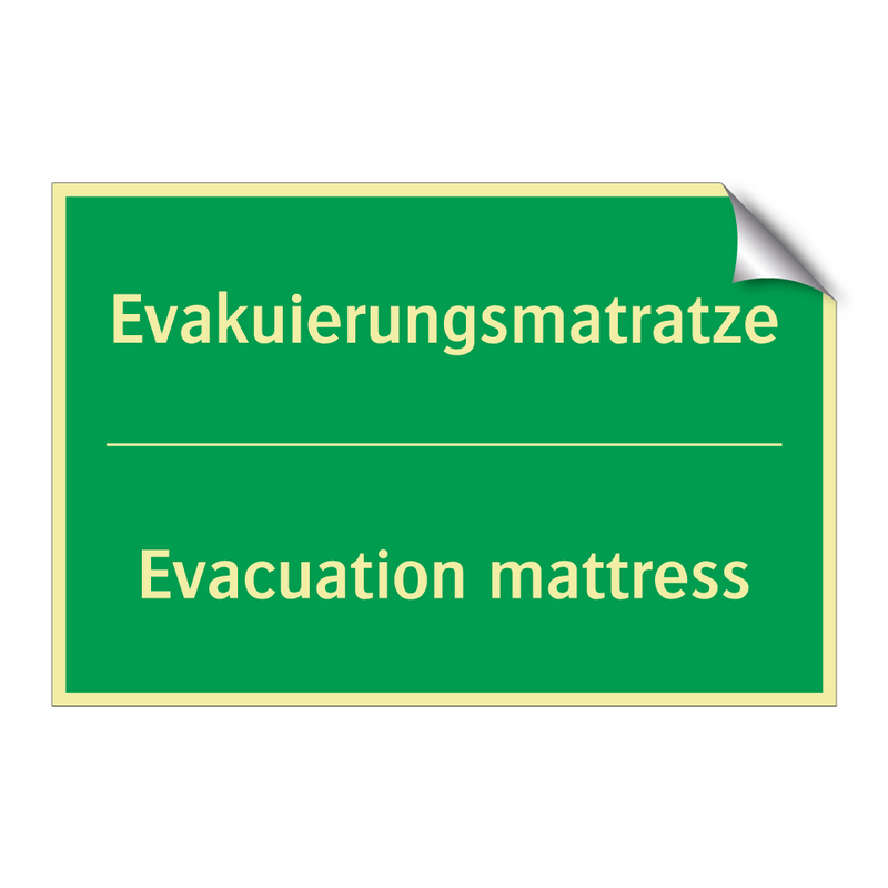 Evakuierungsmatratze - Evacuation mattress