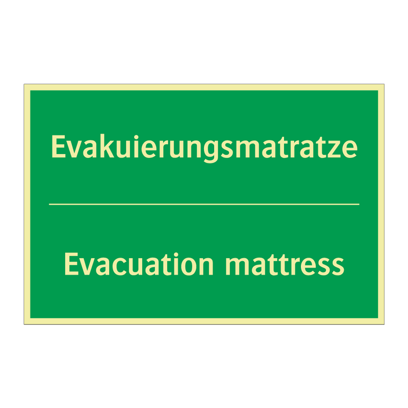 Evakuierungsmatratze - Evacuation mattress