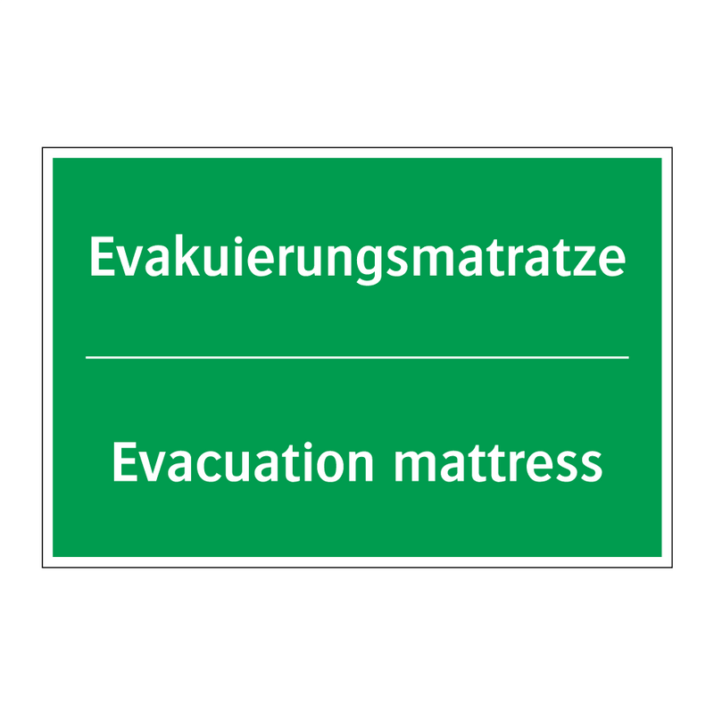 Evakuierungsmatratze - Evacuation mattress