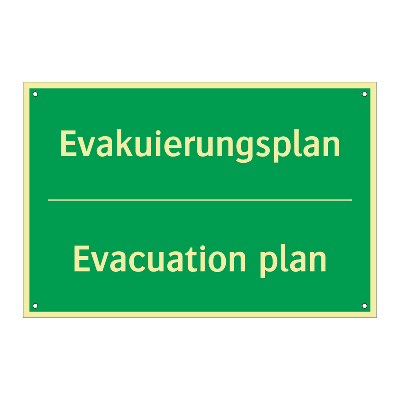 Evakuierungsplan - Evacuation plan