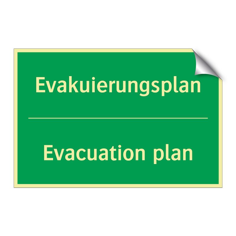 Evakuierungsplan - Evacuation plan