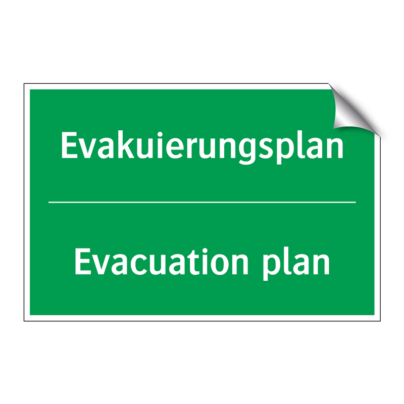 Evakuierungsplan - Evacuation plan