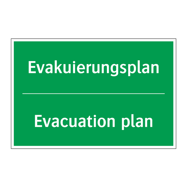 Evakuierungsplan - Evacuation plan