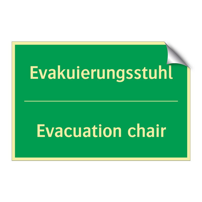 Evakuierungsstuhl - Evacuation chair